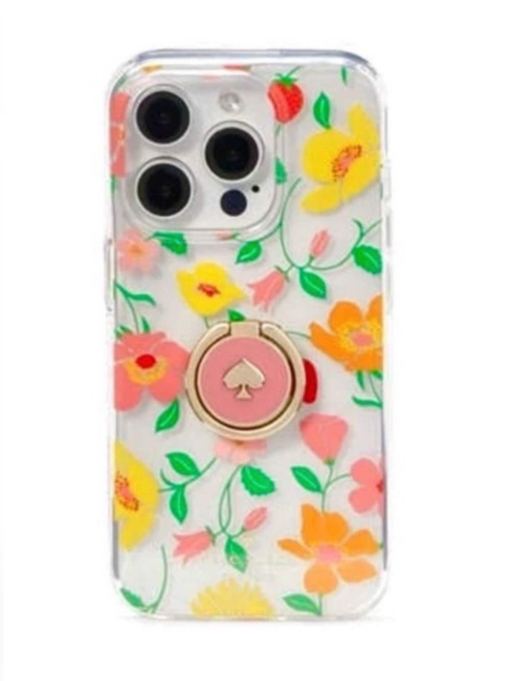 KATE SPADE Strawberry Garden stability ring and case for iPhone 15 Pro Max💐💐